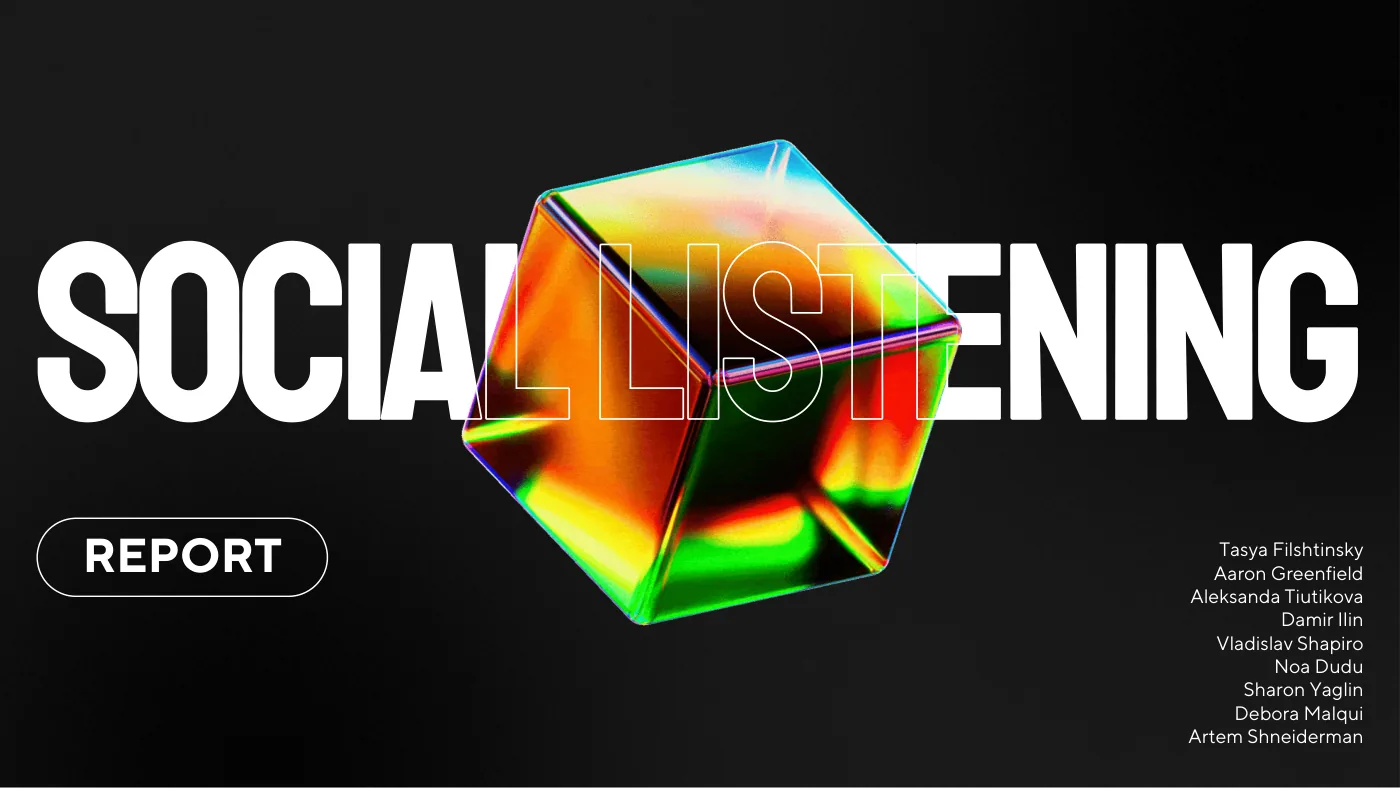 Cover of the social listening report: Major English-Language News Media in India